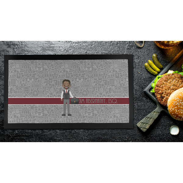 Lawyer / Attorney Avatar Bar Mat - Small - LIFESTYLE