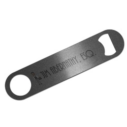 Lawyer / Attorney Avatar Bar Bottle Opener - Silver w/ Name or Text