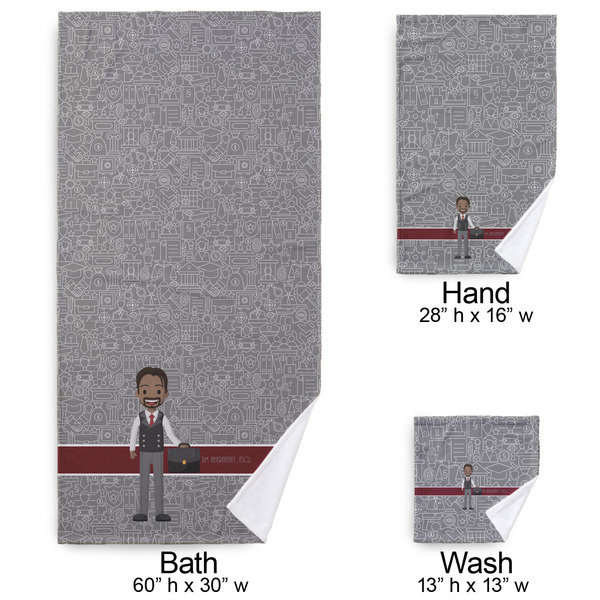 Lawyer / Attorney Avatar Bath Towel Sets - 3-piece - Approval