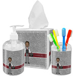 Lawyer / Attorney Avatar Acrylic Bathroom Accessories Set w/ Name or Text