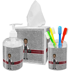 Lawyer / Attorney Avatar Acrylic Bathroom Accessories Set w/ Name or Text
