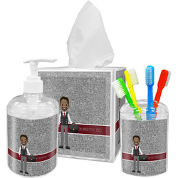 Lawyer / Attorney Avatar Acrylic Bathroom Accessories Set w/ Name or Text
