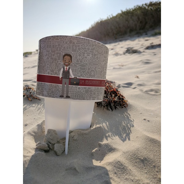 Lawyer / Attorney Avatar Beach Spiker white on beach with sand