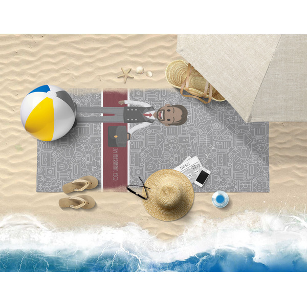 Lawyer / Attorney Avatar Beach Towel Lifestyle