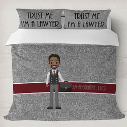 Lawyer / Attorney Avatar Duvet Cover Set - King (Personalized)