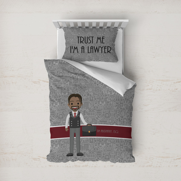 Custom Lawyer / Attorney Avatar Duvet Cover Set - Twin (Personalized)