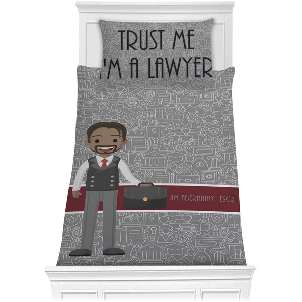 Custom Lawyer / Attorney Avatar Comforter Set - Twin (Personalized)