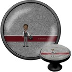 Lawyer / Attorney Avatar Cabinet Knob (Black) (Personalized)