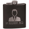 Lawyer / Attorney Avatar Black Flask - Engraved Front
