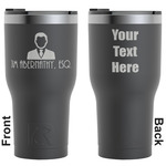Lawyer / Attorney Avatar RTIC Tumbler - Black - Engraved Front & Back (Personalized)