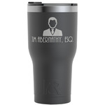 Lawyer / Attorney Avatar RTIC Tumbler - Black - Engraved Front (Personalized)