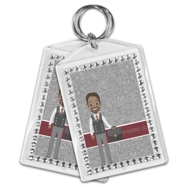Lawyer / Attorney Avatar Bling Keychain - MAIN