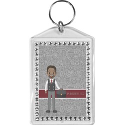 Lawyer / Attorney Avatar Bling Keychain (Personalized)