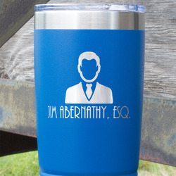 Lawyer / Attorney Avatar 20 oz Stainless Steel Tumbler - Royal Blue - Single Sided (Personalized)