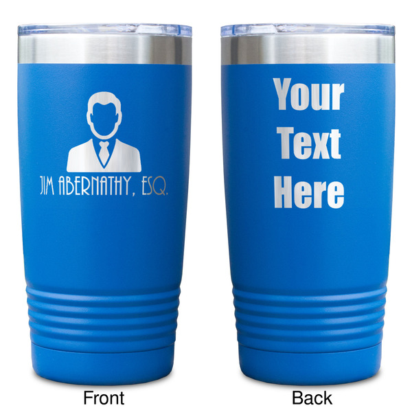Lawyer / Attorney Avatar Blue Polar Camel Tumbler - 20oz - Double Sided - Approval