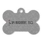 Lawyer / Attorney Avatar Bone Shaped Dog ID Tag (Personalized)
