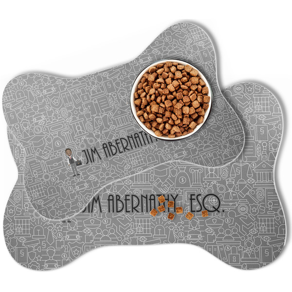Lawyer / Attorney Avatar Bone Shaped Dog Mats - MAIN