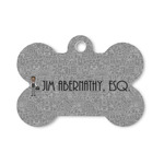 Lawyer / Attorney Avatar Bone Shaped Dog ID Tag - Small (Personalized)