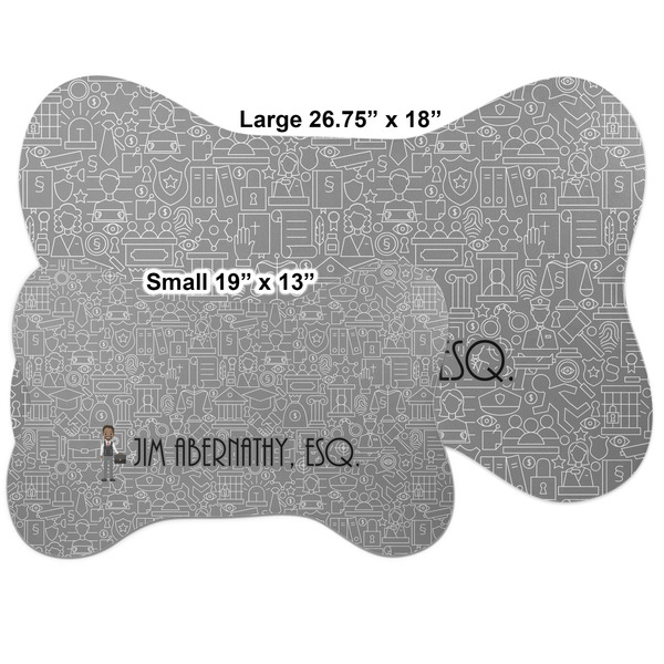 Lawyer / Attorney Avatar Bone Shaped Mat Comparison