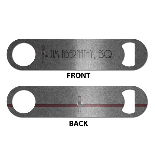 Lawyer / Attorney Avatar Bottle Opener - Front & Back