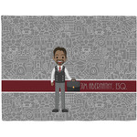 Lawyer / Attorney Avatar Woven Fabric Placemat - Twill w/ Name or Text