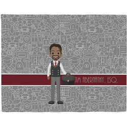 Lawyer / Attorney Avatar Woven Fabric Placemat - Twill w/ Name or Text
