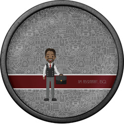 Lawyer / Attorney Avatar Cabinet Knob (Black) (Personalized)