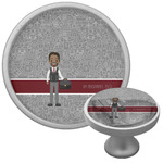 Lawyer / Attorney Avatar Cabinet Knob (Silver) (Personalized)