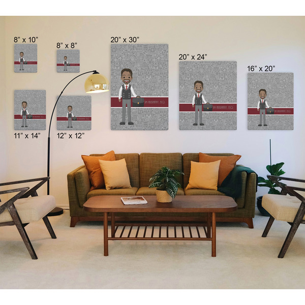 Lawyer / Attorney Avatar Canvas Prints - Multiple Sizes