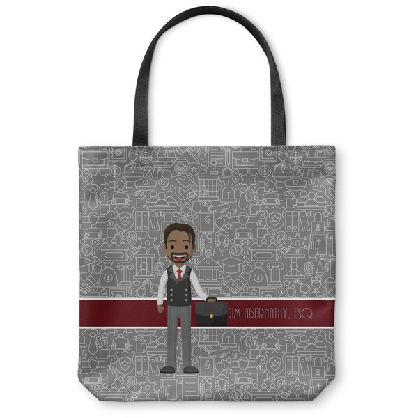 Custom Lawyer / Attorney Avatar Canvas Tote Bag - Small - 13"x13" (Personalized)
