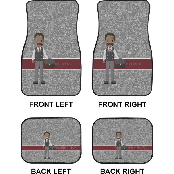 Lawyer / Attorney Avatar Car Floor Mats Set (2F + 2B)