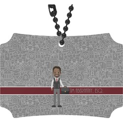Lawyer / Attorney Avatar Rear View Mirror Ornament (Personalized)