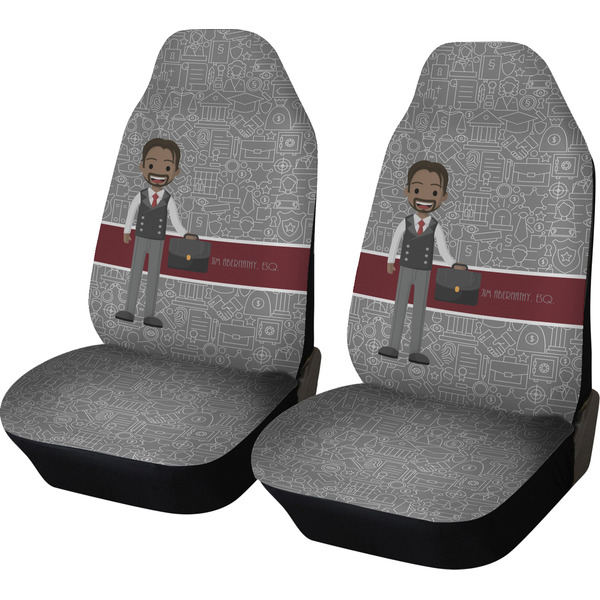 Custom Lawyer / Attorney Avatar Car Seat Covers (Set of Two) (Personalized)