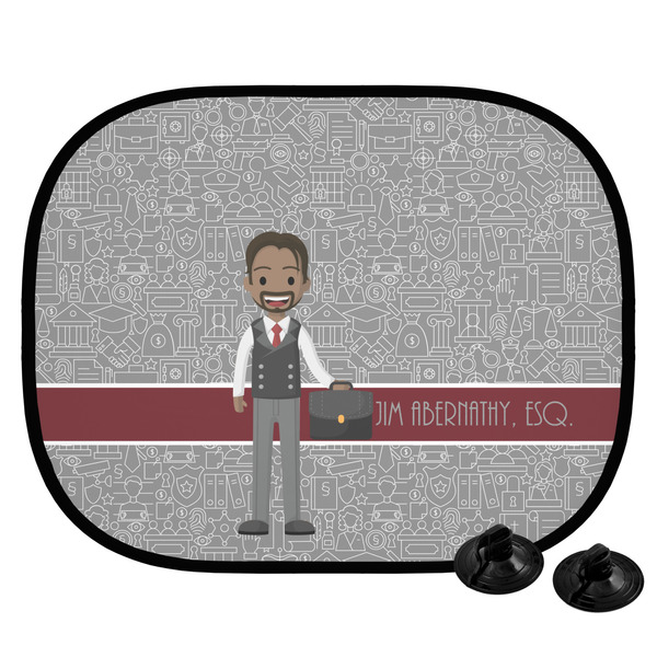 Custom Lawyer / Attorney Avatar Car Side Window Sun Shade (Personalized)