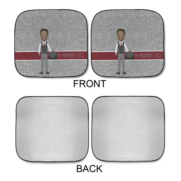 Lawyer / Attorney Avatar Car Sun Shades - APPROVAL