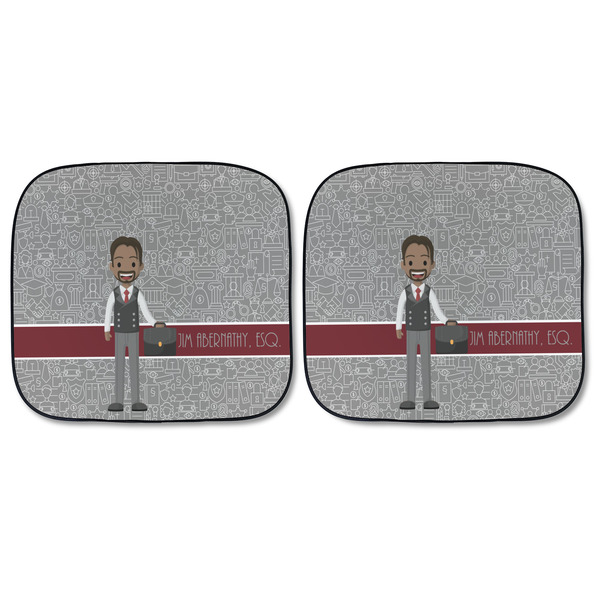 Lawyer / Attorney Avatar Car Sun Shades - FRONT