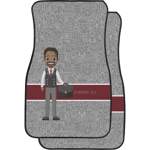 Custom Lawyer / Attorney Avatar Car Floor Mats (Front Seat) (Personalized)