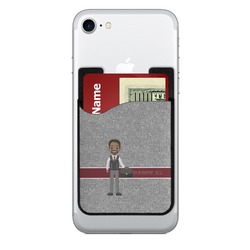 Lawyer / Attorney Avatar 2-in-1 Cell Phone Credit Card Holder & Screen Cleaner (Personalized)