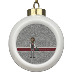 Lawyer / Attorney Avatar Ceramic Ball Ornament (Personalized)