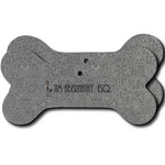 Lawyer / Attorney Avatar Ceramic Dog Ornament - Front & Back w/ Name or Text