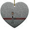 Lawyer / Attorney Avatar Ceramic Flat Ornament - Heart (Front)