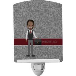 Lawyer / Attorney Avatar Ceramic Night Light (Personalized)