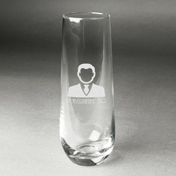 Lawyer / Attorney Avatar Champagne Flute - Stemless Engraved - Single (Personalized)