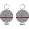 Lawyer / Attorney Avatar Circle Keychain (Front + Back)
