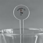 Lawyer / Attorney Avatar 5.5" Round Plastic Stir Sticks - Clear (Personalized)