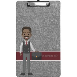 Lawyer / Attorney Avatar Clipboard (Legal Size) (Personalized)