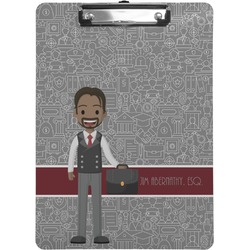 Lawyer / Attorney Avatar Clipboard (Personalized)