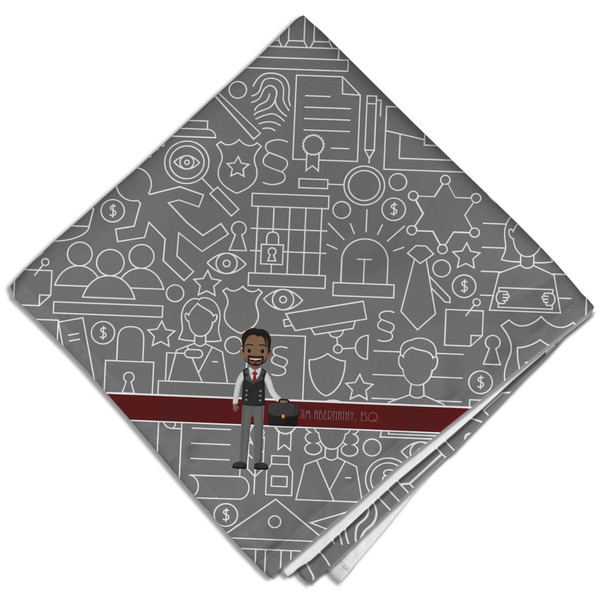 Custom Lawyer / Attorney Avatar Cloth Dinner Napkin - Single w/ Name or Text