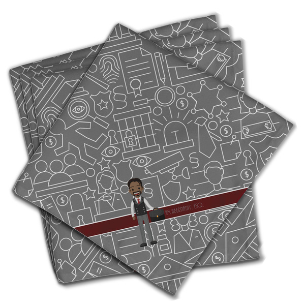 Lawyer / Attorney Avatar Cloth Napkins - Personalized Dinner (PARENT MAIN Set of 4)