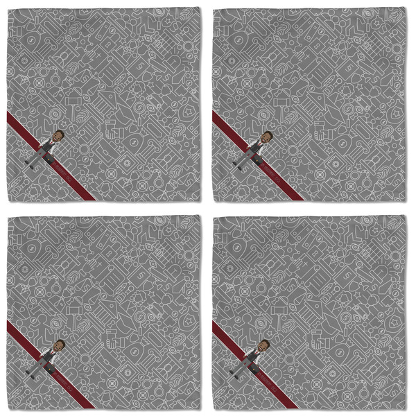 Lawyer / Attorney Avatar Cloth Napkins - Personalized Lunch (APPROVAL) Set of 4